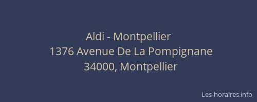 Aldi - Montpellier