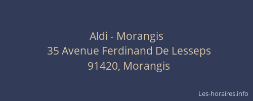 Aldi - Morangis