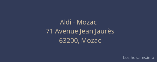 Aldi - Mozac