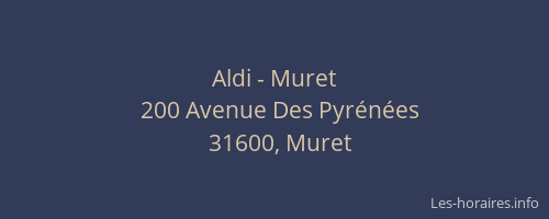 Aldi - Muret