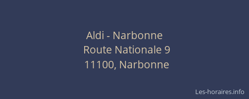 Aldi - Narbonne