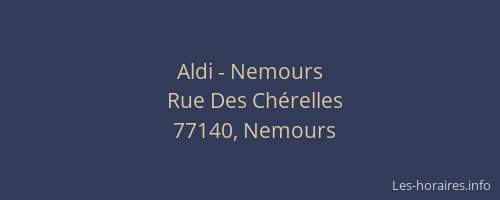 Aldi - Nemours