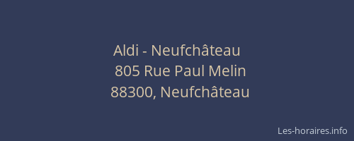 Aldi - Neufch&acirc;teau
