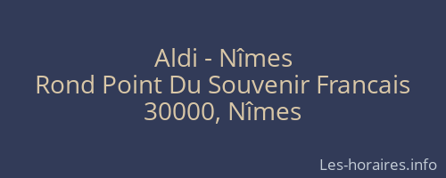 Aldi - Nîmes