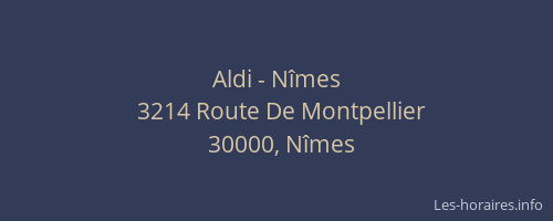 Aldi - Nîmes