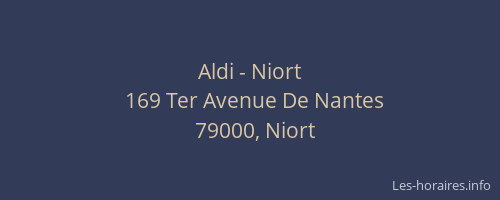 Aldi - Niort