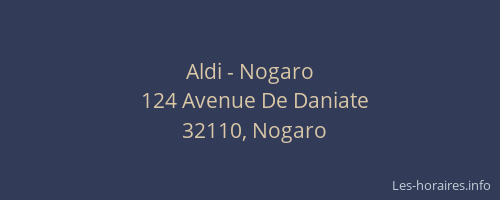 Aldi - Nogaro