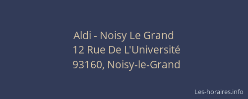 Aldi - Noisy Le Grand