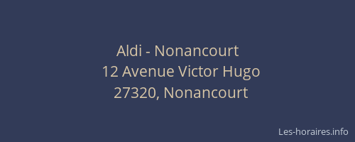 Aldi - Nonancourt