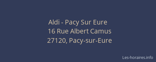 Aldi - Pacy Sur Eure
