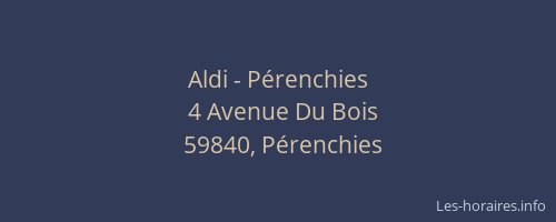 Aldi - Pérenchies