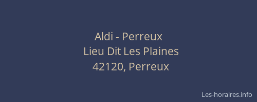 Aldi - Perreux