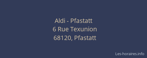Aldi - Pfastatt