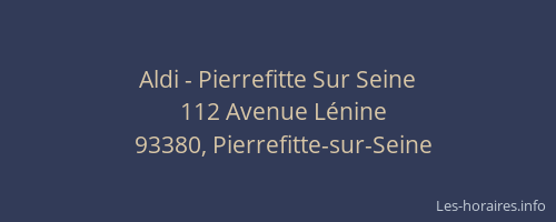 Aldi - Pierrefitte Sur Seine