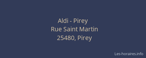 Aldi - Pirey