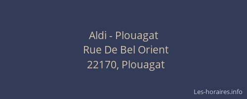 Aldi - Plouagat