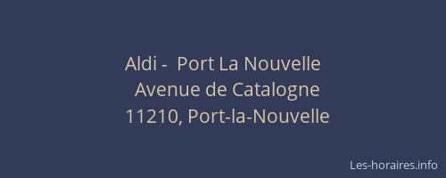 Aldi -  Port La Nouvelle