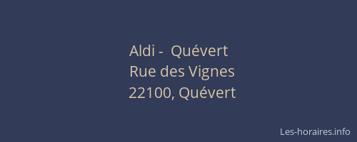 Aldi -  Quévert