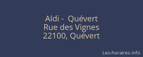Aldi -  Quévert