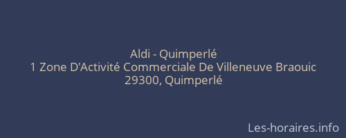 Aldi - Quimperlé