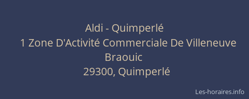 Aldi - Quimperlé