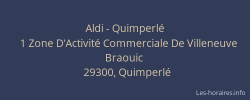 Aldi - Quimperl&eacute;