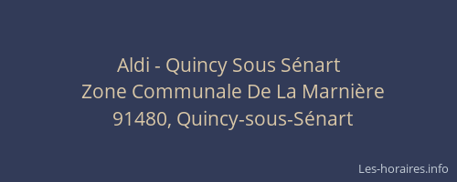 Aldi - Quincy Sous Sénart
