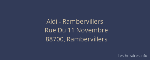 Aldi - Rambervillers