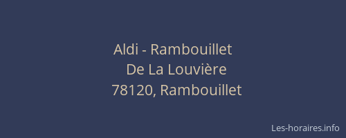 Aldi - Rambouillet
