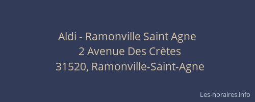 Aldi - Ramonville Saint Agne