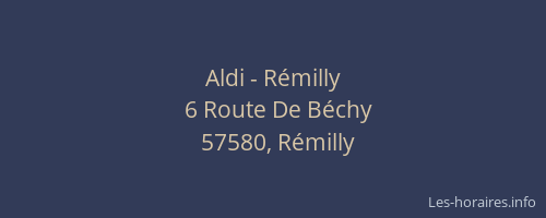 Aldi - Rémilly