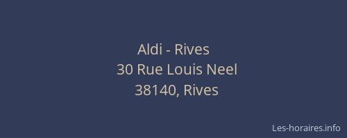 Aldi - Rives