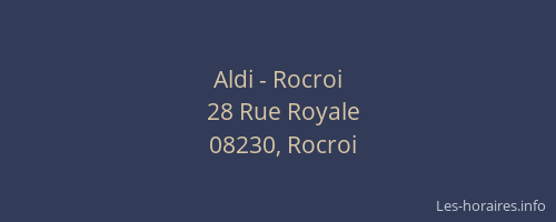 Aldi - Rocroi
