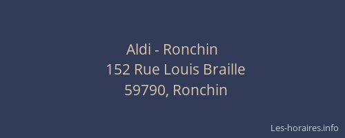 Aldi - Ronchin