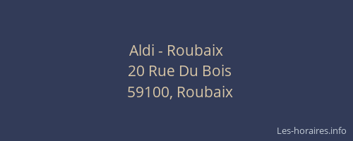 Aldi - Roubaix