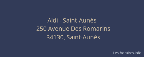 Aldi - Saint-Aunès