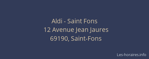 Aldi - Saint Fons