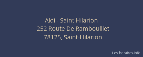 Aldi - Saint Hilarion