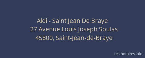 Aldi - Saint Jean De Braye