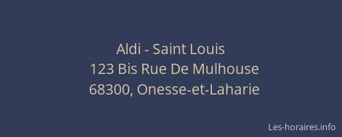Aldi - Saint Louis