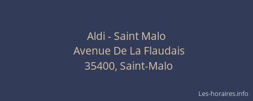 Aldi - Saint Malo
