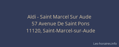 Aldi - Saint Marcel Sur Aude
