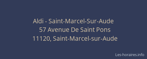 Aldi - Saint-Marcel-Sur-Aude