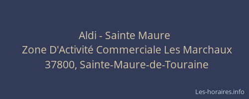Aldi - Sainte Maure