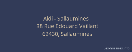 Aldi - Sallaumines