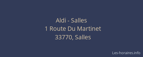 Aldi - Salles
