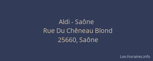 Aldi - Saône
