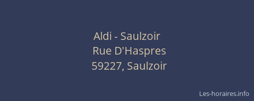 Aldi - Saulzoir