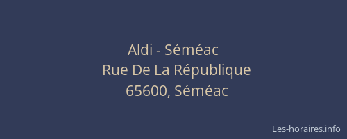 Aldi - Séméac
