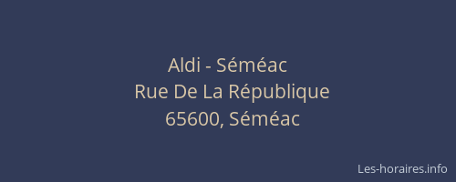 Aldi - S&eacute;m&eacute;ac
